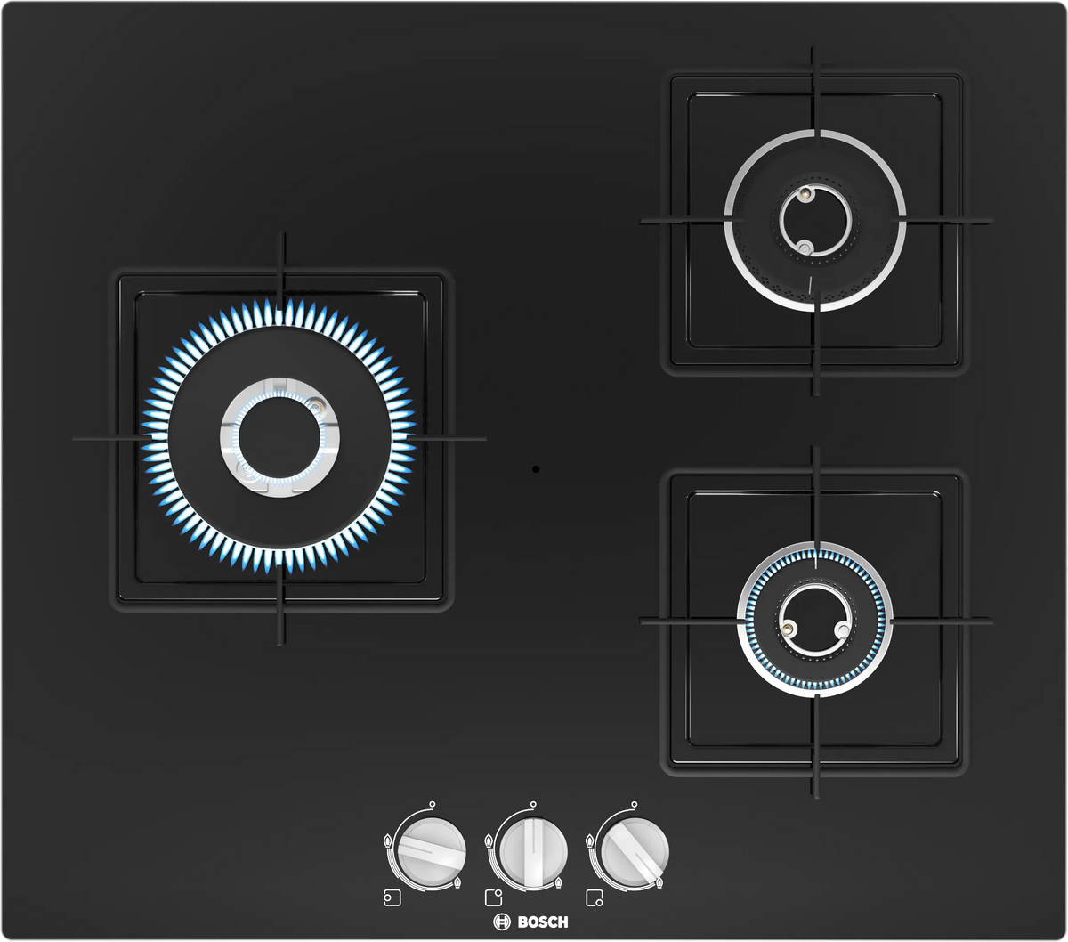 Bosch PNC6B6B11I 60 cm Built-in Gas Hob with 4 High-Performance Burners