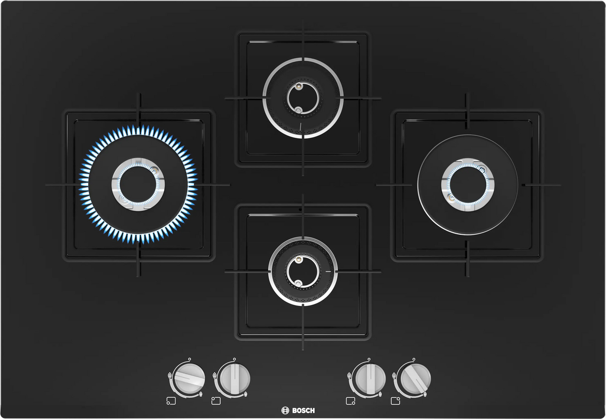 Bosch PNI7B6B10I 75 cm Built-in Gas Hob with 3 High-Performance Burners