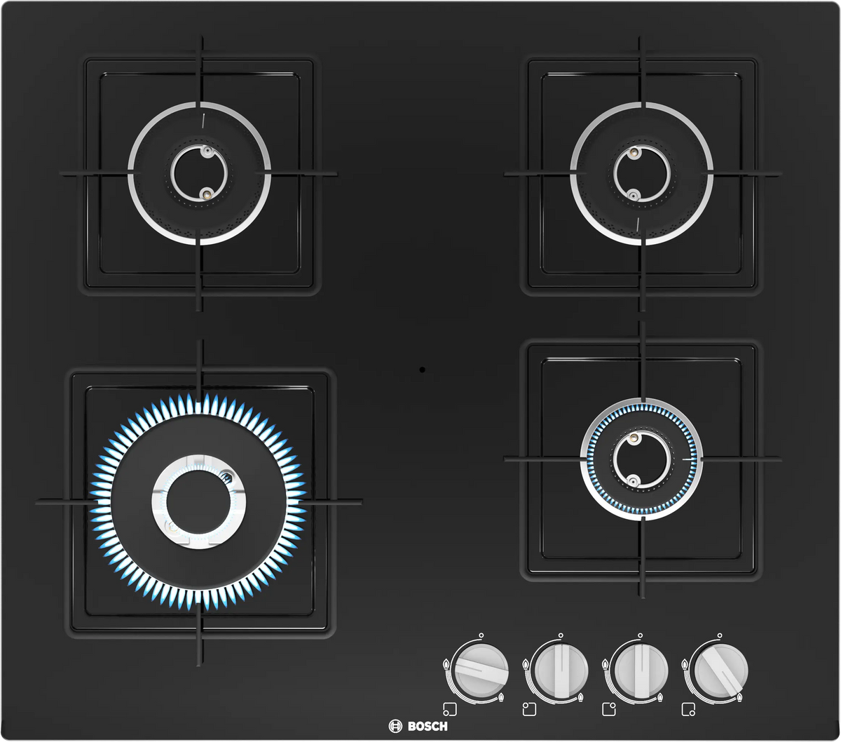 Bosch PNH6B6B12I 60 cm Built-in Gas Hob with 4 High-Performance Burners
