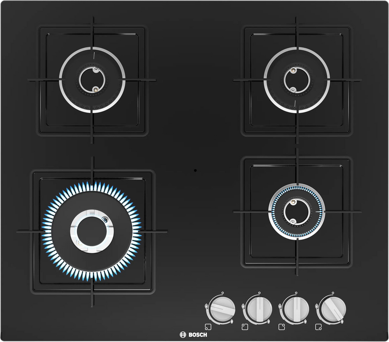 Bosch PNH6B6B12I 60 cm Built-in Gas Hob with 4 High-Performance Burners-1
