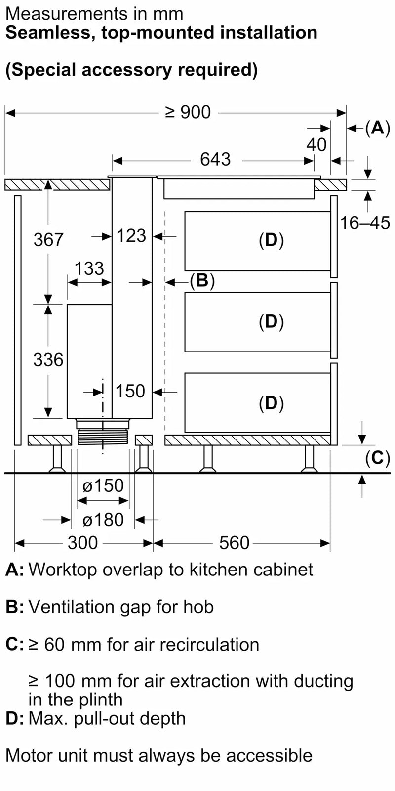 Siemens iQ700 Downdraft Hood 90 cm (LD98WMM66) – Built-In Worktop Ventilation, iQdrive Motor, Home Connect, Black Glass-17