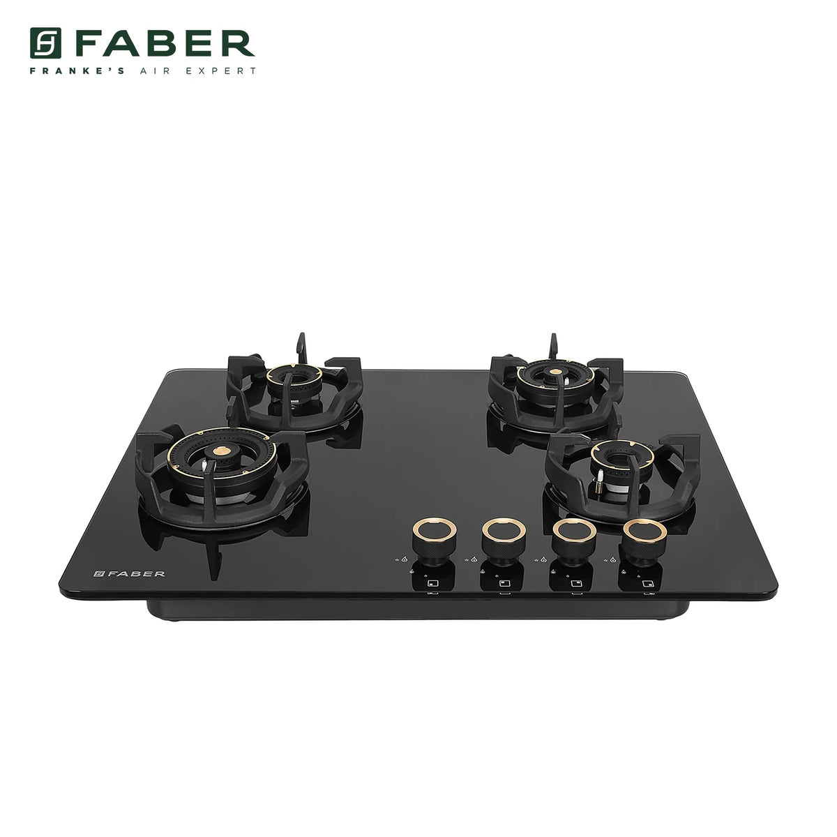 Faber Hob Experia HT704 ALU AI 70 cm Built-In Gas Hob – 4 Brass Burners, Auto-Electric Ignition & Premium Glass Top-10