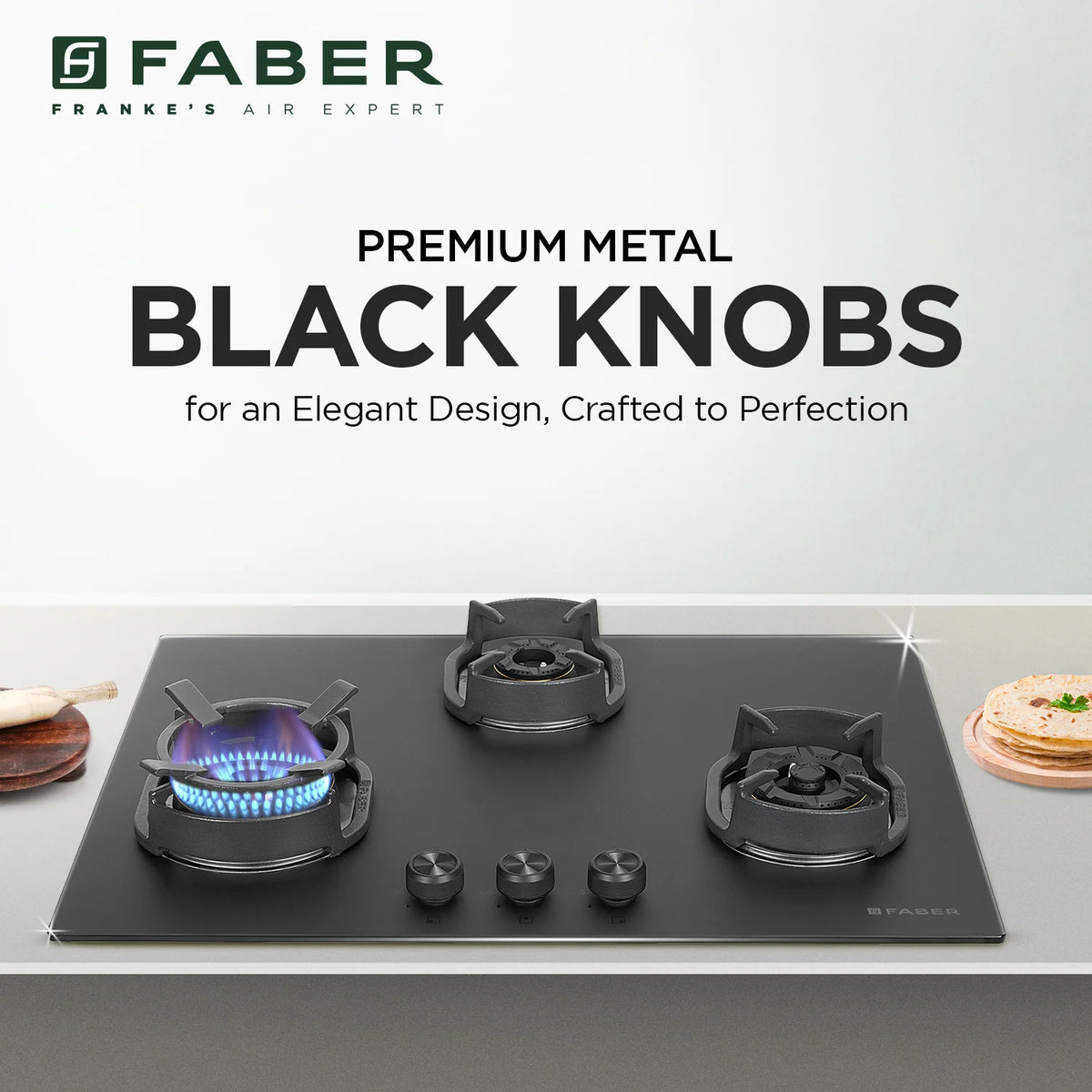 Faber Hob Della HD723 CI AI 72 cm Built‐In Gas Hob – 3 Brass Burners, Auto-Electric Ignition & Cast-Iron Pan Supports-9