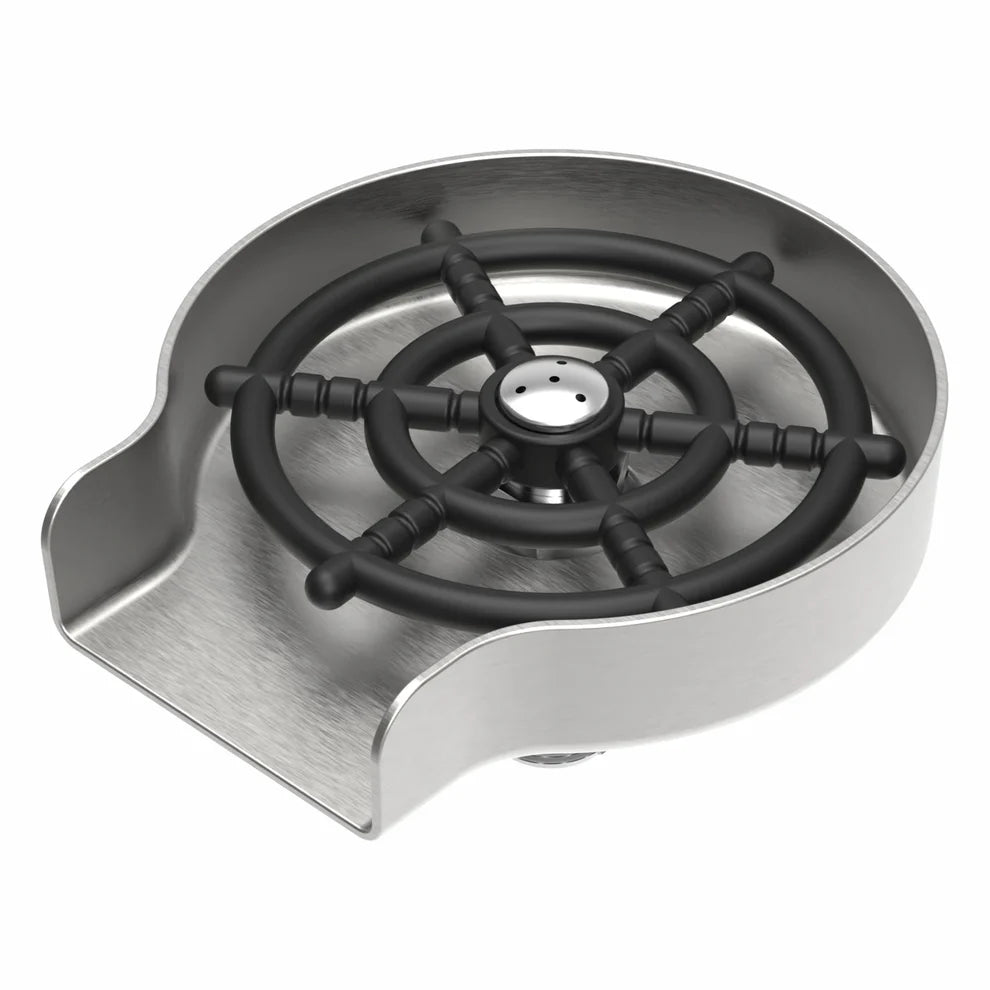 Carysil Glass Rinser – Automatic Cup & Bottle Washer for Kitchen Sink | 304 Stainless Steel | 5 Spray Holes | High Pressure Cleaning | Matt Black-2