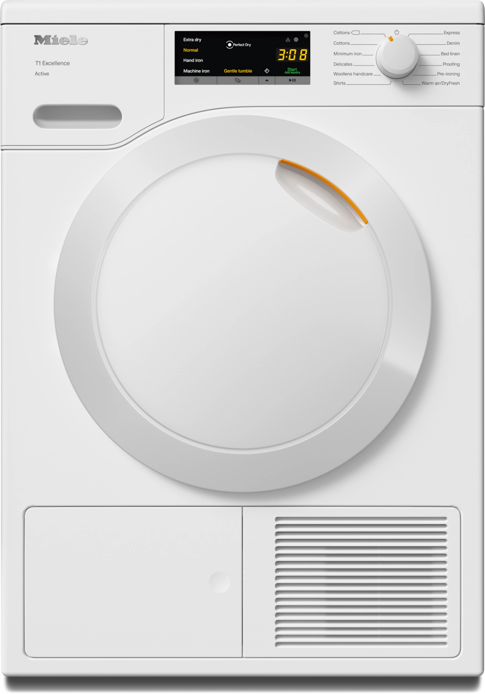 Miele TEA 525 WP Active 8kg Heat Pump Dryer – EcoDry, PerfectDry, FragranceDos, EasyControl Display-1