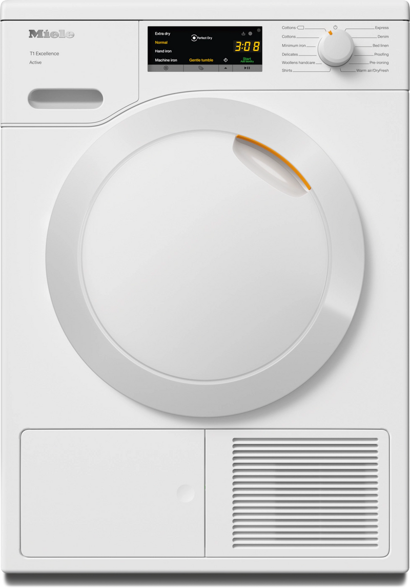 Miele TEA 525 WP Active 8kg Heat Pump Dryer – EcoDry, PerfectDry, FragranceDos, EasyControl Display-1