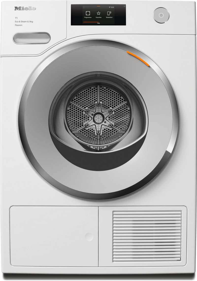 Miele TWV780WP Passion 9kg Heat Pump Dryer – M Touch Display, SteamCare, SilenceDrum, FragranceDos², Smart App Control-1