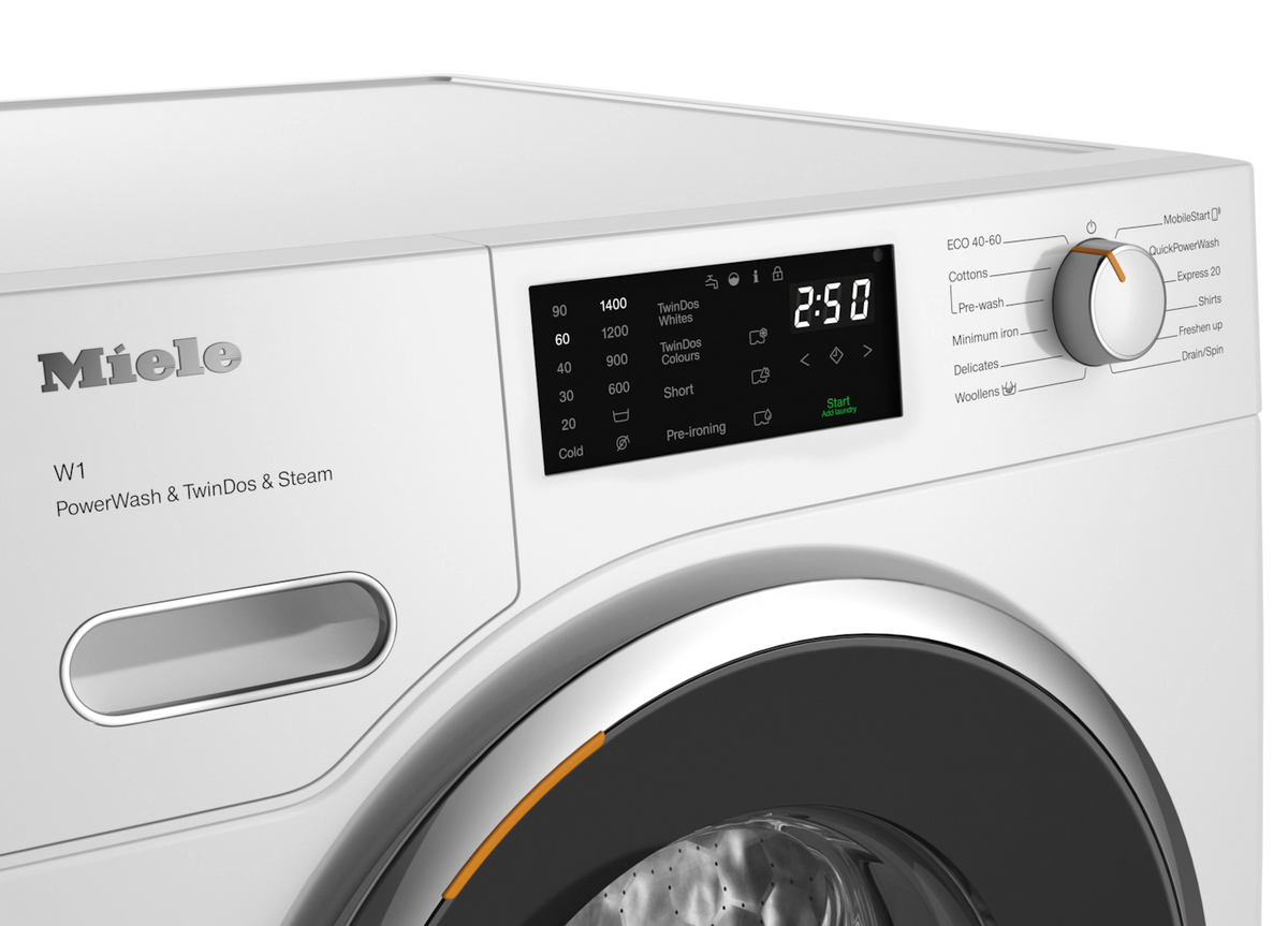 Miele WWG880 WCS 9kg Front Load Washing Machine – TwinDos®, PowerWash, SteamCare, QuickPowerWash, A -20% Energy Efficient