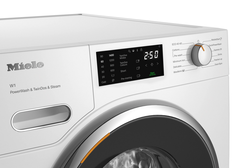 Miele WWG880 WCS 9kg Front Load Washing Machine – TwinDos®, PowerWash, SteamCare, QuickPowerWash, A -20% Energy Efficient-2