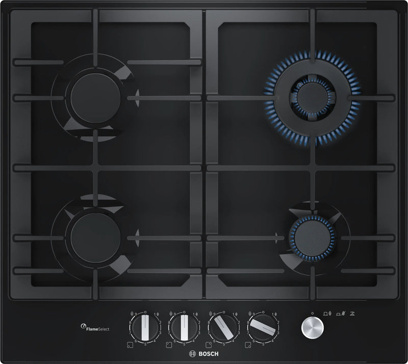 Bosch PCH6A6M90I 60 cm Built-in Gas Hob with 4 High-Performance Burners-1