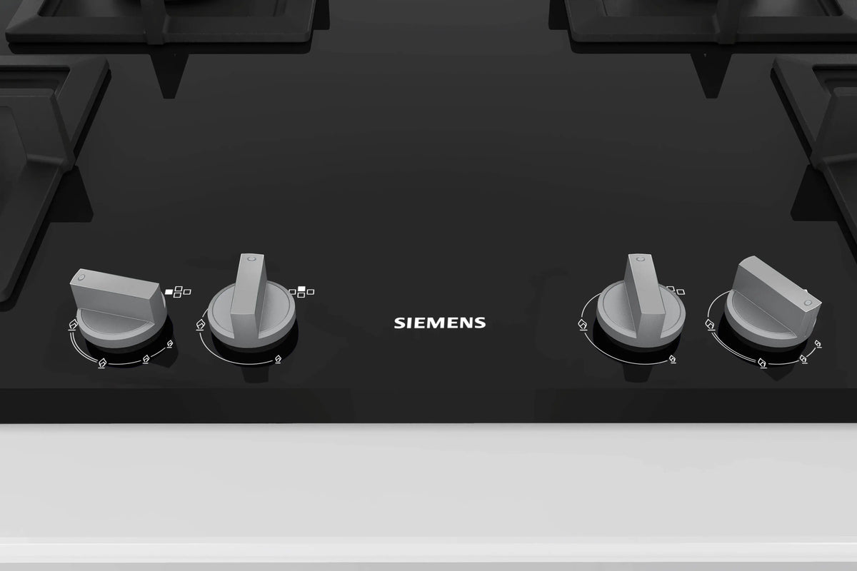 Siemens iQ500 Gas Hob 90 cm (EP9B6FG20I) – 4 Burners, Dual Wok Burners, Black Tempered Glass-2