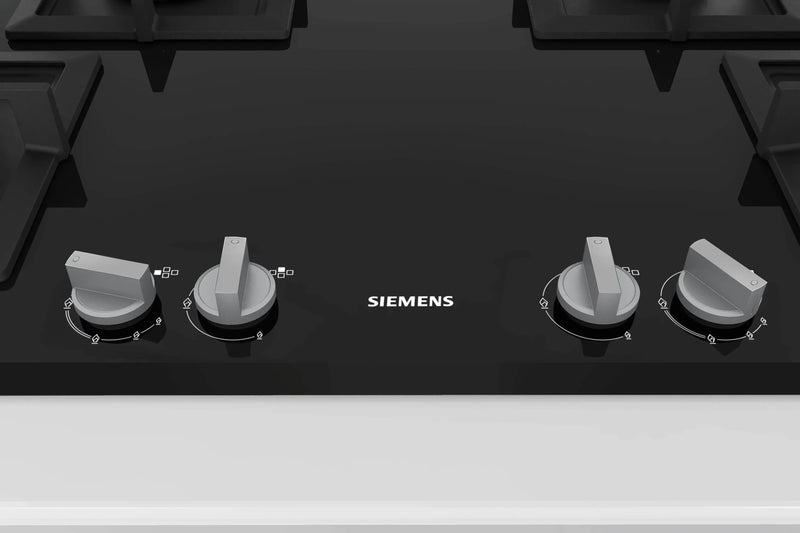 Siemens iQ500 Gas Hob 90 cm (EP9B6FG20I) – 4 Burners, Dual Wok Burners, Black Tempered Glass-2