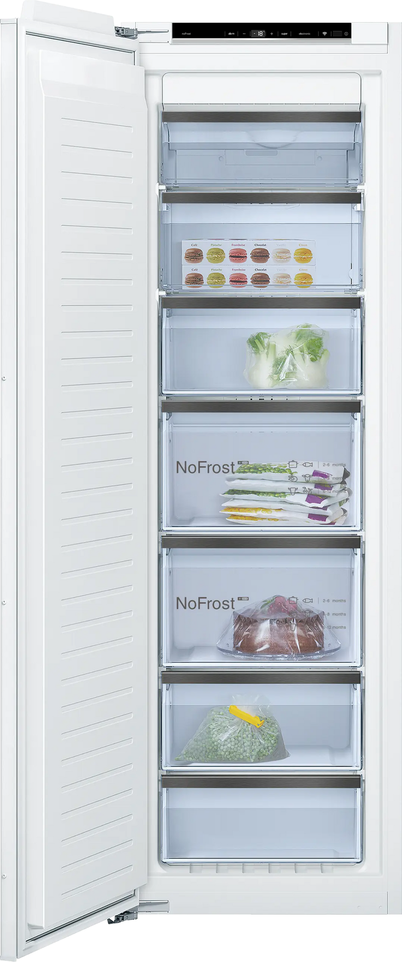 Bosch GIN81HD31I Built-in Upright Freezer with Advanced Freezing Technology-2