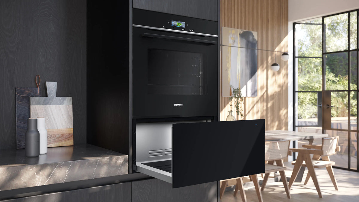Siemens iQ700 Built-In Warming Drawer 60 x 29 cm Black – BI710D1B1-3