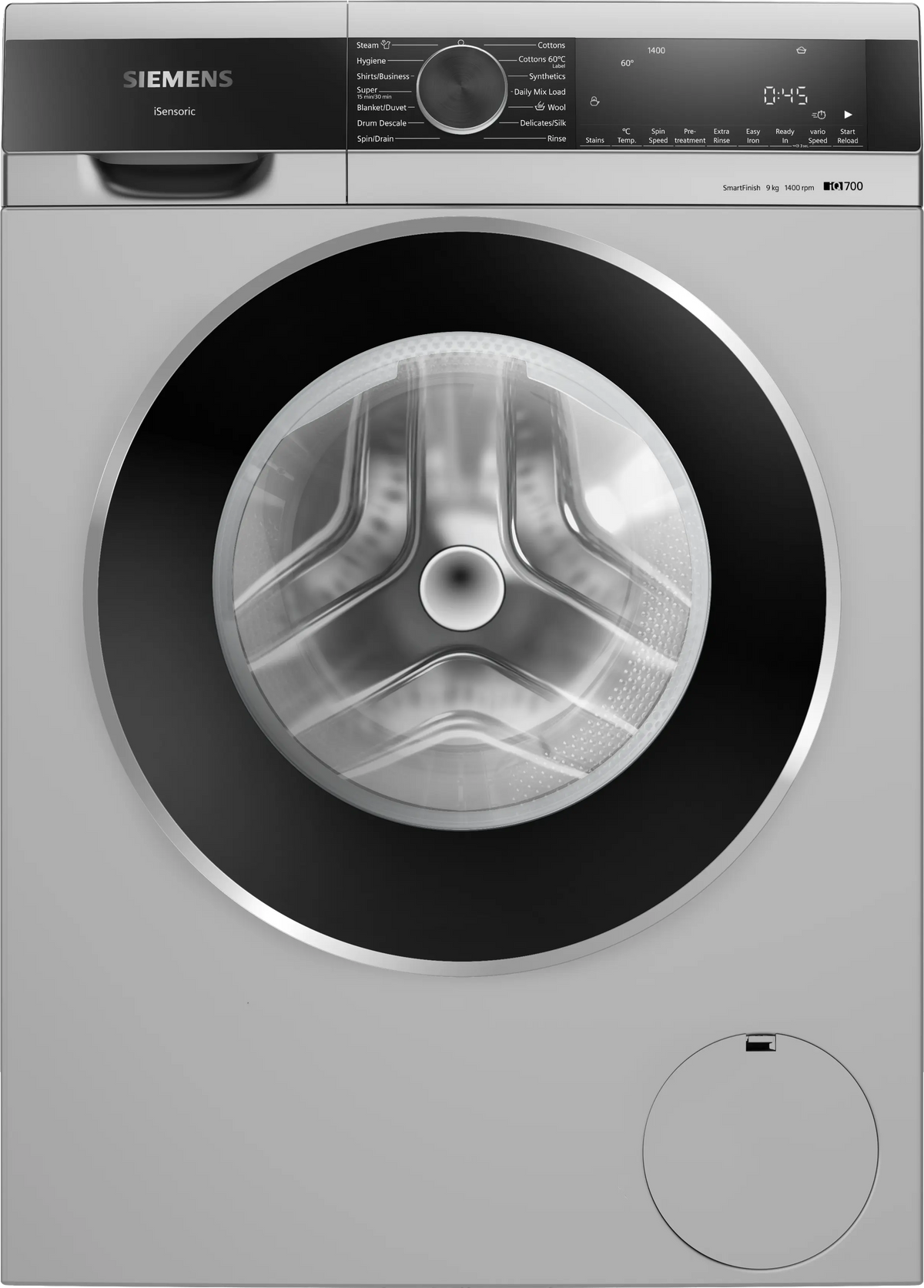 Siemens iQ500 9 Kg Front Load Washing Machine (WGSiemens iQ700 9 Kg Front Load Washing Machine (WG44A2ZSIN) – 1400 RPM, iQdrive Motor, waterPerfect Plus, Silver44A2Z0IN) – 1400 RPM, iQdrive Motor, waterPerfect Plus, White-1