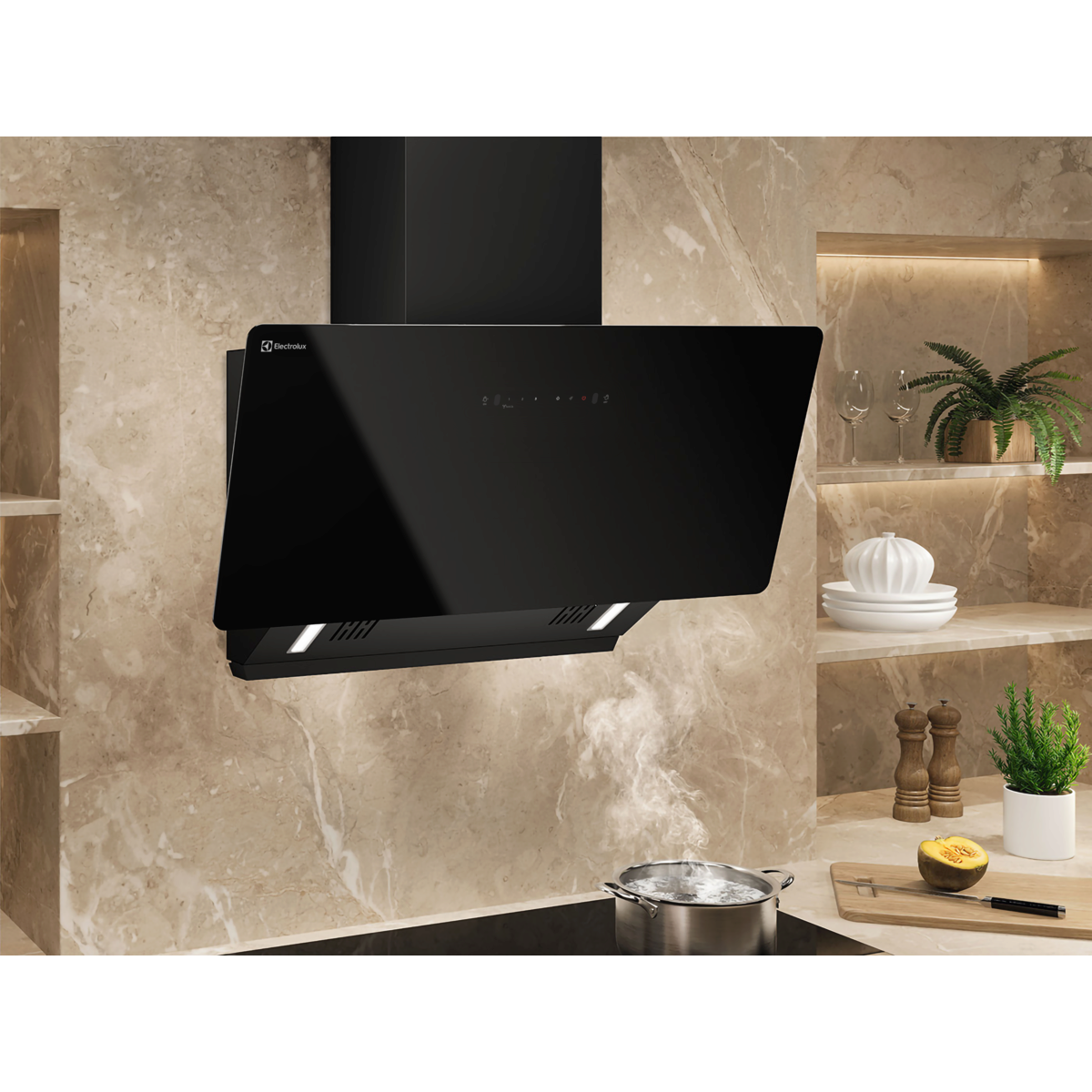 Electrolux ECS9931GB Built-in Cooker Hood with Glass & Black Finish-5