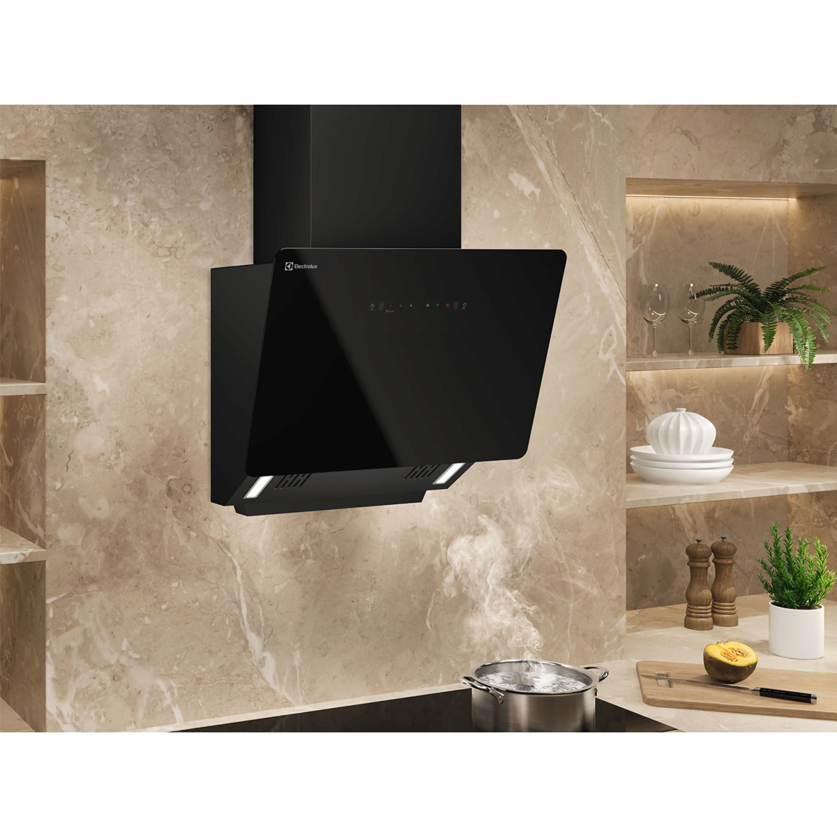 Electrolux ECS6931GB Built-in Cooker Hood with Glass & Black Finish-5