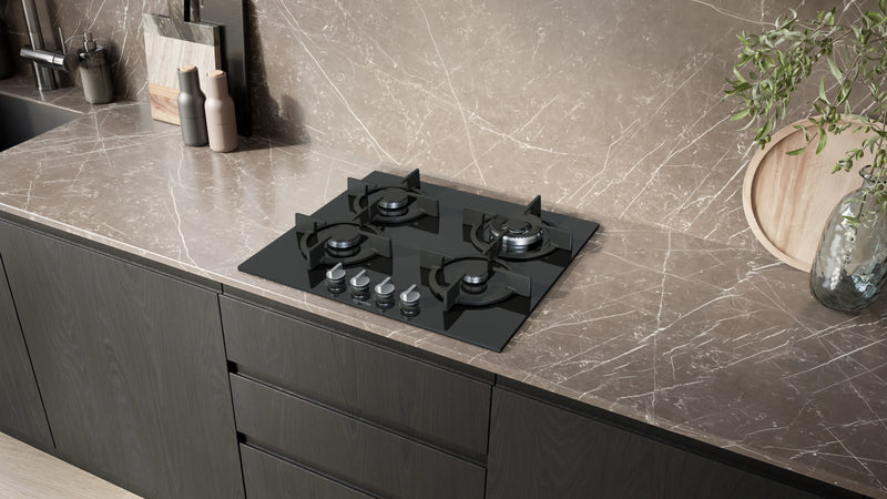 Siemens iQ500 Gas Hob 60 cm (EP6A6HI10I) – 4 Burners, stepFlame Technology, Black Tempered Glass-5