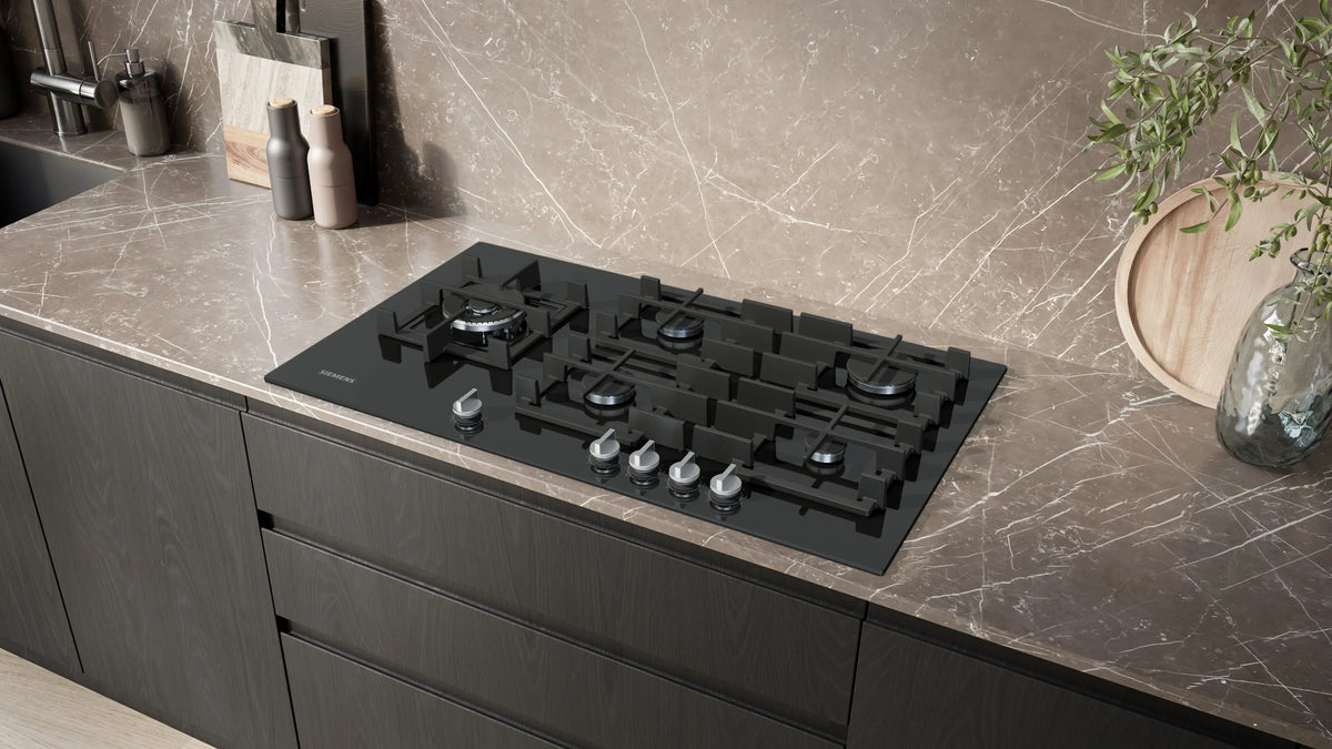 Siemens iQ700 Gas Hob 90 cm (ER9A6SH40) – 5 Burners, Dual Wok Burner, StepFlame Technology, Home Connect-5