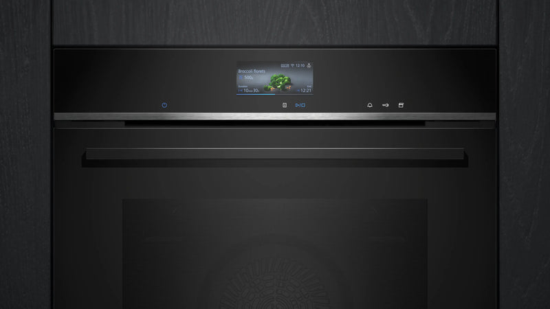 Siemens iQ700 Built-in Oven with Steam Function 60 x 60 cm Black – HS736G3B1I-2