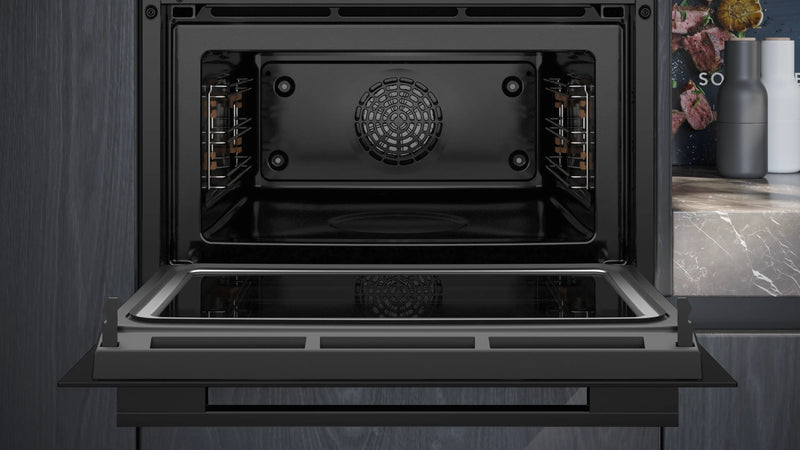 Siemens iQ700 Built-in Compact Oven with Microwave 60 x 45 cm Black – CM724G1B1B-3