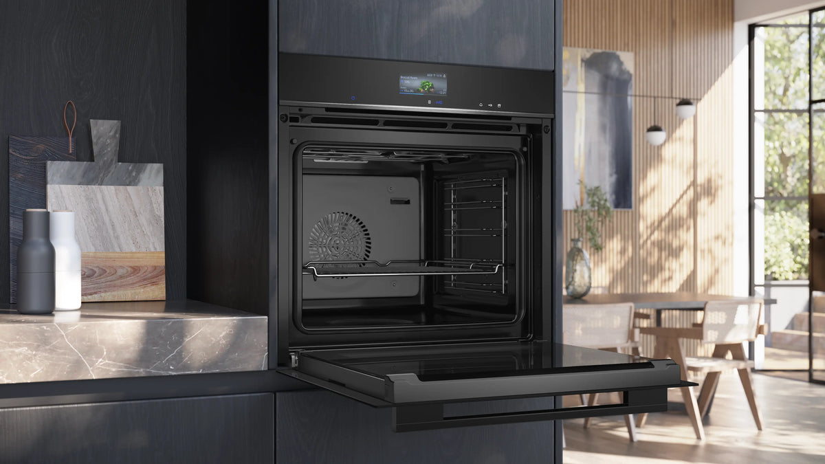 Siemens iQ700 Built-in Oven with Steam Function 60 x 60 cm Black – HS736G3B1I-5