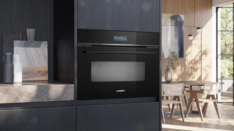 Siemens iQ700 Built-in Compact Oven with Microwave 60 x 45 cm Black – CM724G1B1B-5
