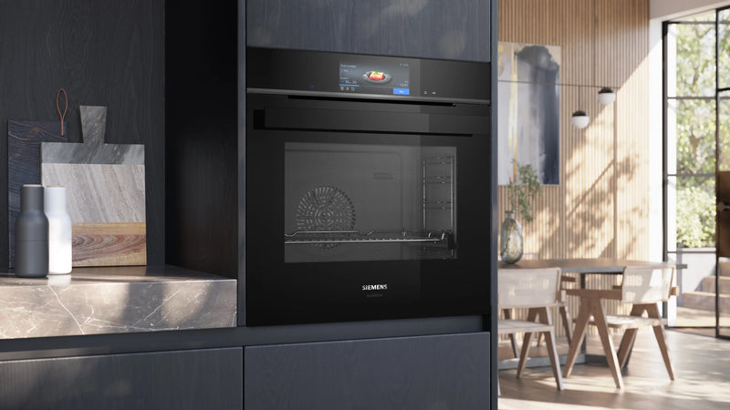 Siemens iQ700 Built-in Oven with Steam Function 60 x 60 cm Black – HS958GDD1-6