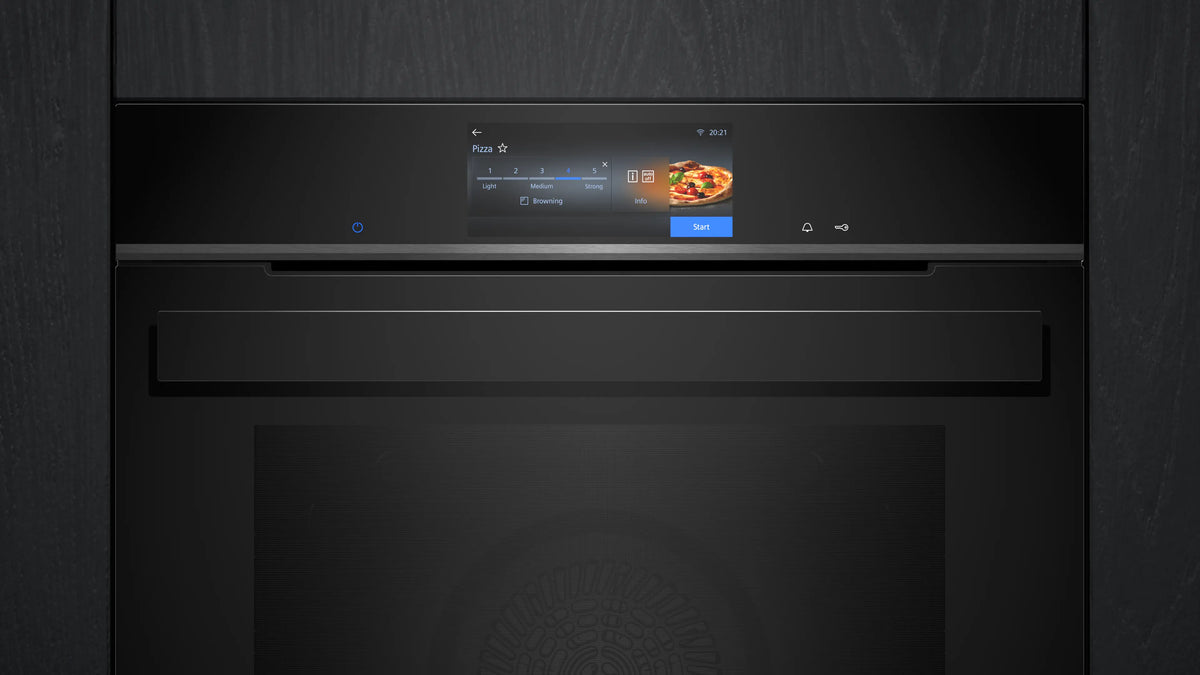 Siemens iQ700 Built-in Oven with Steam Function 60 x 60 cm Black – HS958GED1B