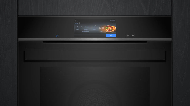 Siemens iQ700 Built-in Oven with Steam Function 60 x 60 cm Black – HS958GED1B-2