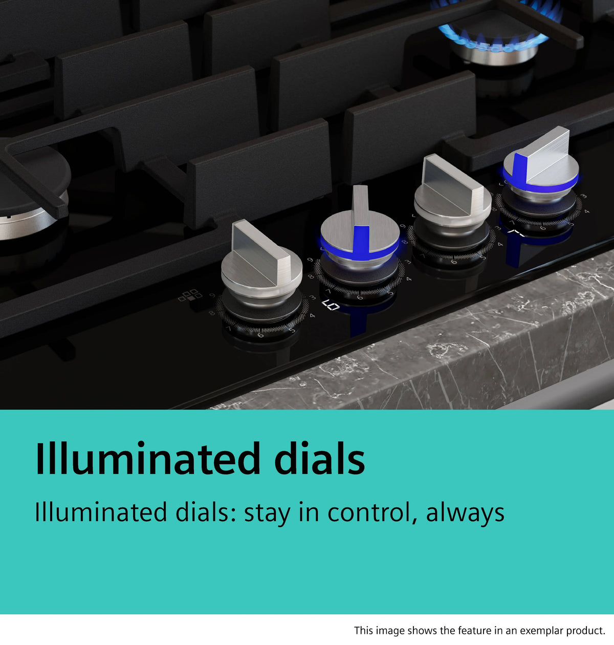 Siemens iQ700 Gas Hob 90 cm (ER9A6SH40) – 5 Burners, Dual Wok Burner, StepFlame Technology, Home Connect-9