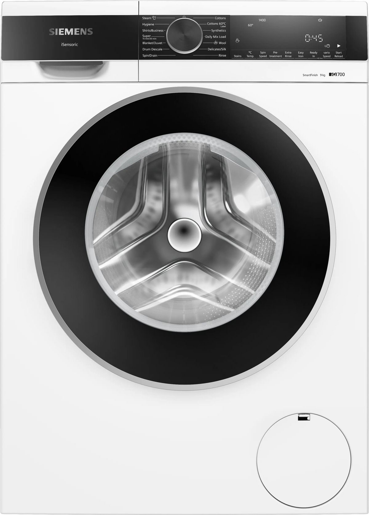 Siemens iQ500 9 Kg Front Load Washing Machine (WG44A2Z0IN) – 1400 RPM, iQdrive Motor, waterPerfect Plus, LED Display, White-1