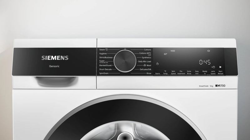 Siemens iQ500 9 Kg Front Load Washing Machine (WG44A2Z0IN) – 1400 RPM, iQdrive Motor, waterPerfect Plus, LED Display, White-2