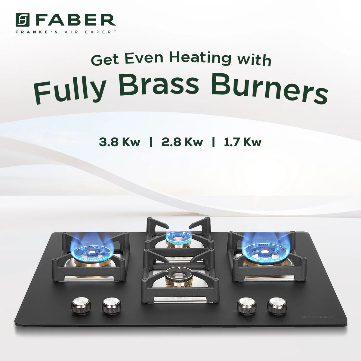 Faber Hob Bella HT 754 BR AI 75 cm Built-In Gas Hob – 4 Brass Burners, Auto Electric Ignition & Flame Failure Safety-9