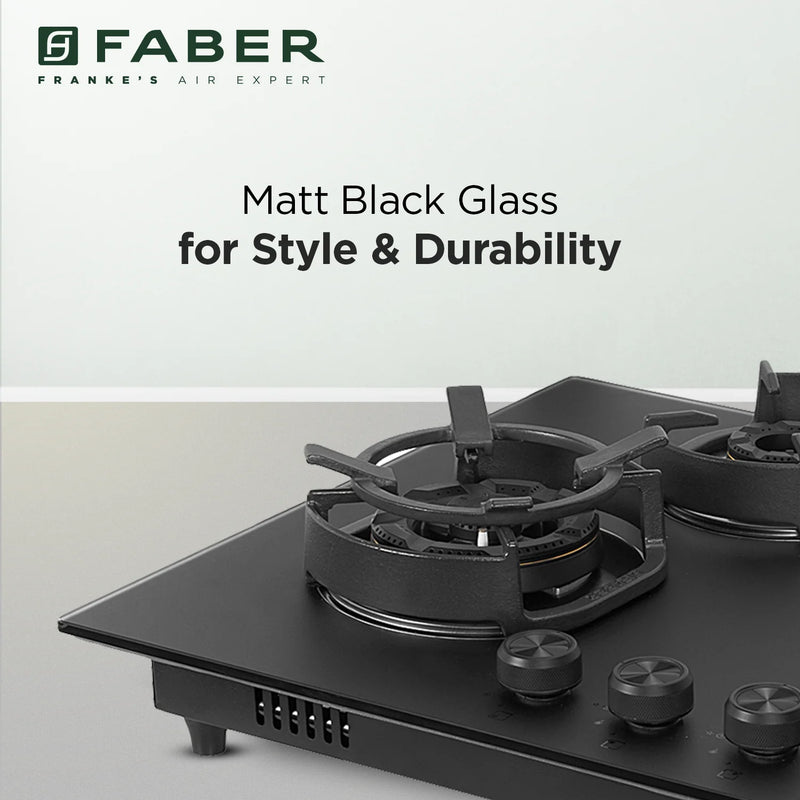 Faber Hob Della HD784 CI AI 75 cm Built-In Gas Hob – 4 Brass Burners, Auto-Electric Ignition & Flame Failure Safety-12