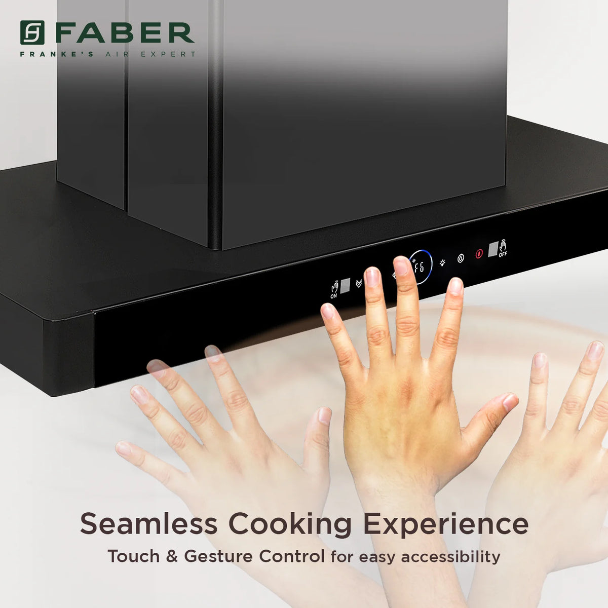 Faber Bloom FL BK 90 cm Island Chimney – 1500 m³/hr Powerful Suction, Touch & Gesture Control-10