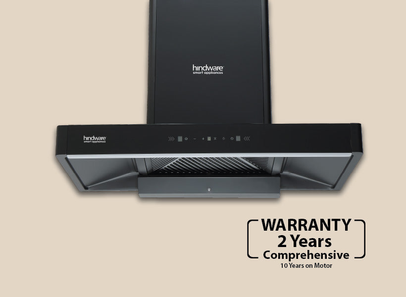 Hindware Optimus BLK Chimney | 90/60 cm | Motion Sensor & Touch Control, Filterless, Auto Clean, 1400 m³/h Suction, MaxX Silence Technology, Black-3