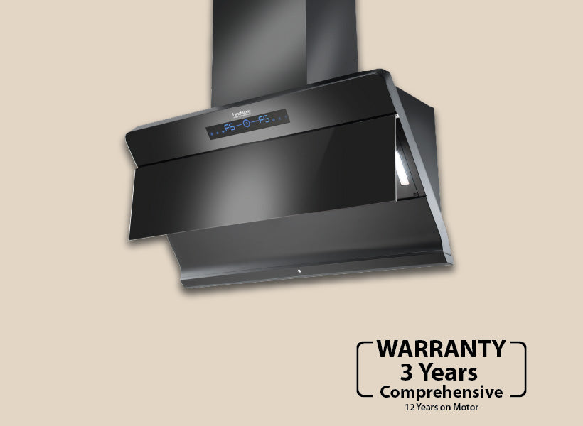 Hindware Florence Autoclean BLDC Chimney | 90/75/60 cm | Motion Sensor & Touch Control, Filterless, 1550 m³/h Suction, MaxX Silence Technology, Black-4