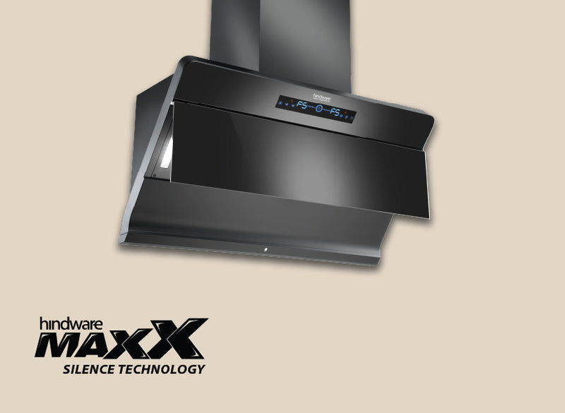 Hindware Florence Autoclean BLDC Chimney | 90/75/60 cm | Motion Sensor & Touch Control, Filterless, 1550 m³/h Suction, MaxX Silence Technology, Black-5