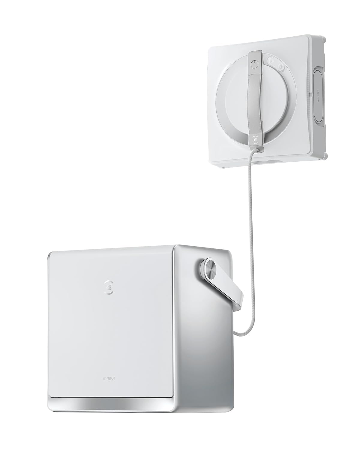 ECOVACS WINBOT W2 Pro Omni Robotic Window Cleaner with Portable OMNI Station (5500Pa Suction, 110 Min Runtime, WIN-SLAM 4.0, Wide-Angle Spray, 12-Stage Safety System)