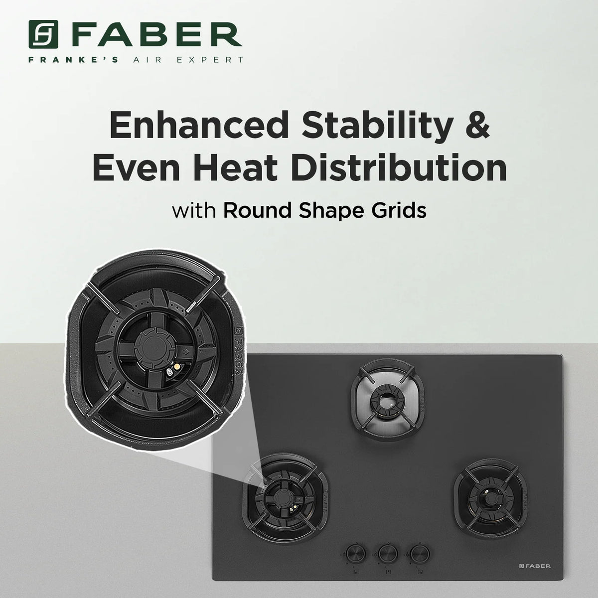 Faber Hob Della HD783 CI AI 75 cm Built-In Gas Hob – 3 Brass Burners, Auto-Electric Ignition & Flame Failure Safety-12