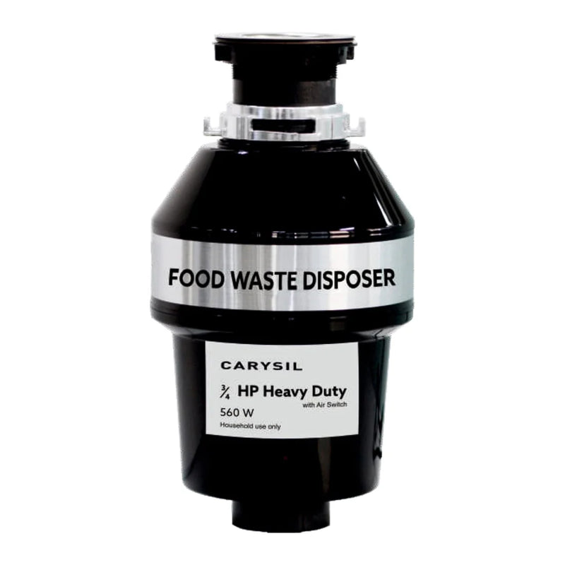 Carysil Food Waste Disposer 3/4 HP – Heavy Duty Kitchen Sink Garbage Disposal with 2500 RPM DC Motor | Low Noise | Stainless Steel Grinding | Ideal for 8–12 Members-1