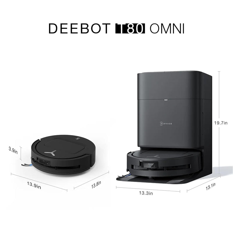 ECOVACS DEEBOT T80 Omni 2-in-1 Robot Vacuum Cleaner & Mop (18000Pa Suction, OZMO Roller Mop, ZeroTangle 3.0, AIVI 3D Navigation, Smart Carpet Care, Auto-Clean OMNI Station)-2