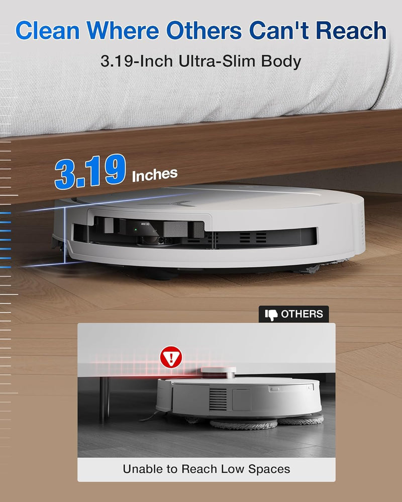 ECOVACS DEEBOT T50 Pro Omni 2-in-1 Robot Vacuum Cleaner & Mop (2025 New Launch, 15000Pa Suction, Ultra-Slim 8.1cm, AIVI 3.0, OZMO Turbo 2.0, OMNI Station, 300+ Min Runtime, App & Voice Control)-5