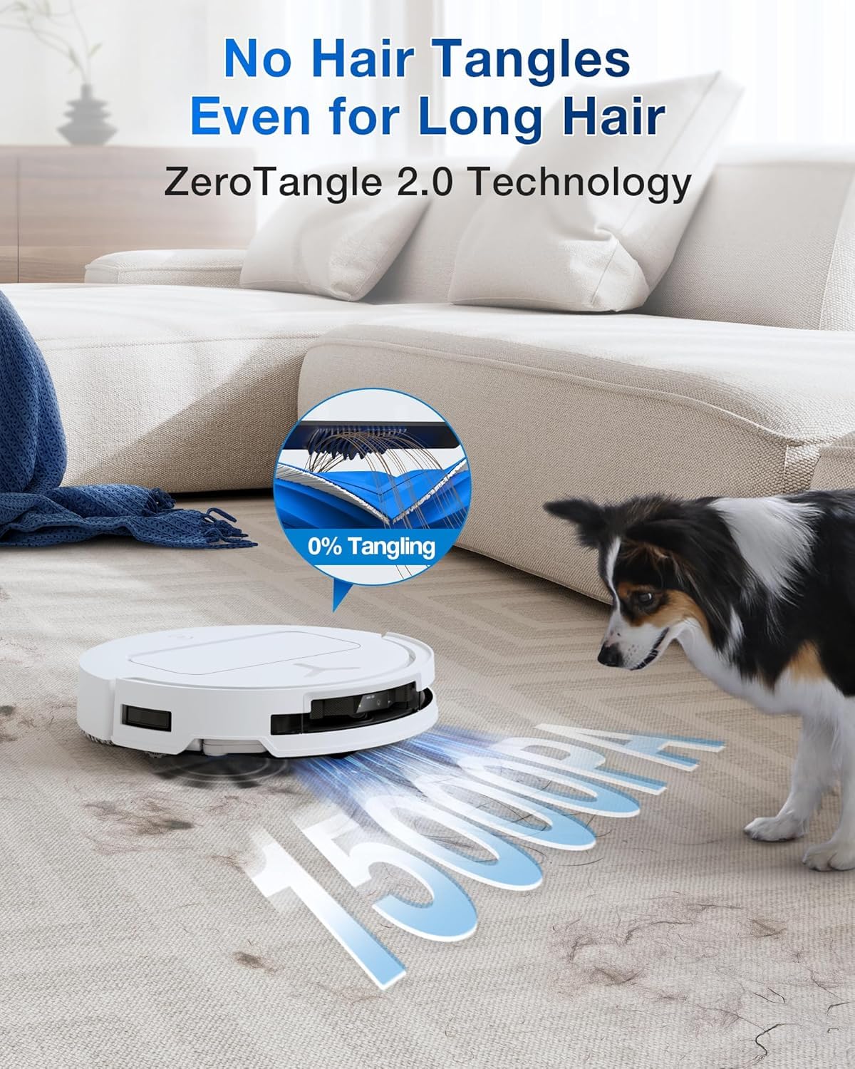 ECOVACS DEEBOT T50 Pro Omni 2-in-1 Robot Vacuum Cleaner & Mop (2025 New Launch, 15000Pa Suction, Ultra-Slim 8.1cm, AIVI 3.0, OZMO Turbo 2.0, OMNI Station, 300+ Min Runtime, App & Voice Control)-9