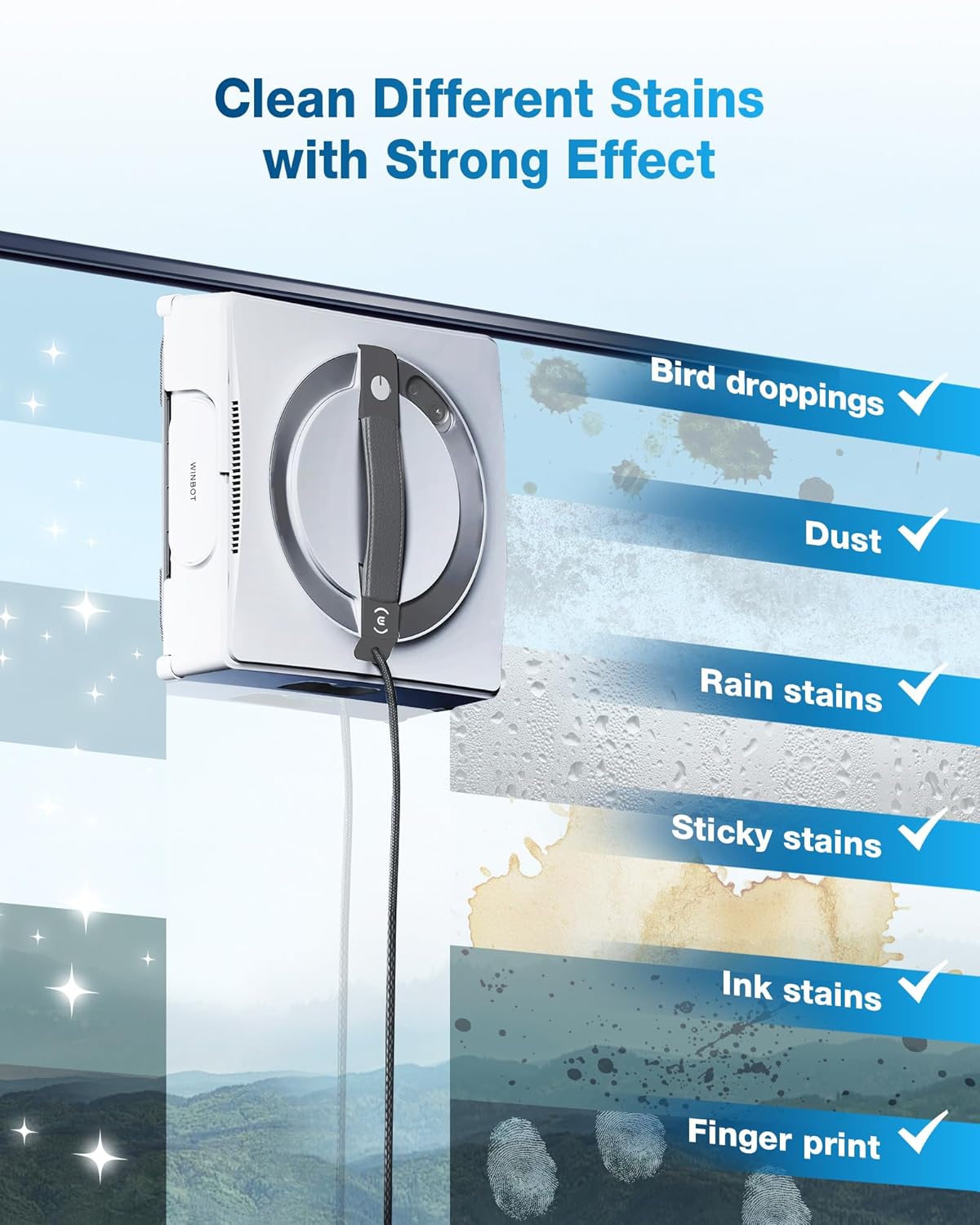 ECOVACS WINBOT W2 Pro Omni Robotic Window Cleaner with Portable OMNI Station (5500Pa Suction, 110 Min Runtime, WIN-SLAM 4.0, Wide-Angle Spray, 12-Stage Safety System)-5