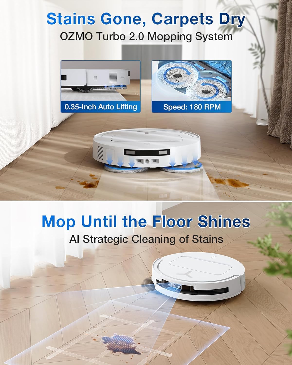 ECOVACS DEEBOT T50 Pro Omni 2-in-1 Robot Vacuum Cleaner & Mop (2025 New Launch, 15000Pa Suction, Ultra-Slim 8.1cm, AIVI 3.0, OZMO Turbo 2.0, OMNI Station, 300+ Min Runtime, App & Voice Control)-6