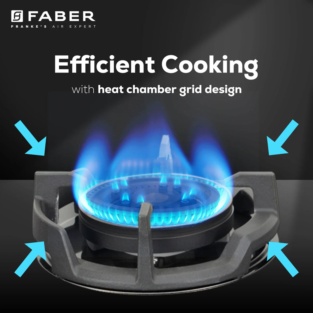 Faber Hob Experia HT753 ALU AI FFD 75 cm Built-In Gas Hob – 3 Brass Burners, Auto Electric Ignition & Flame Failure Device-12