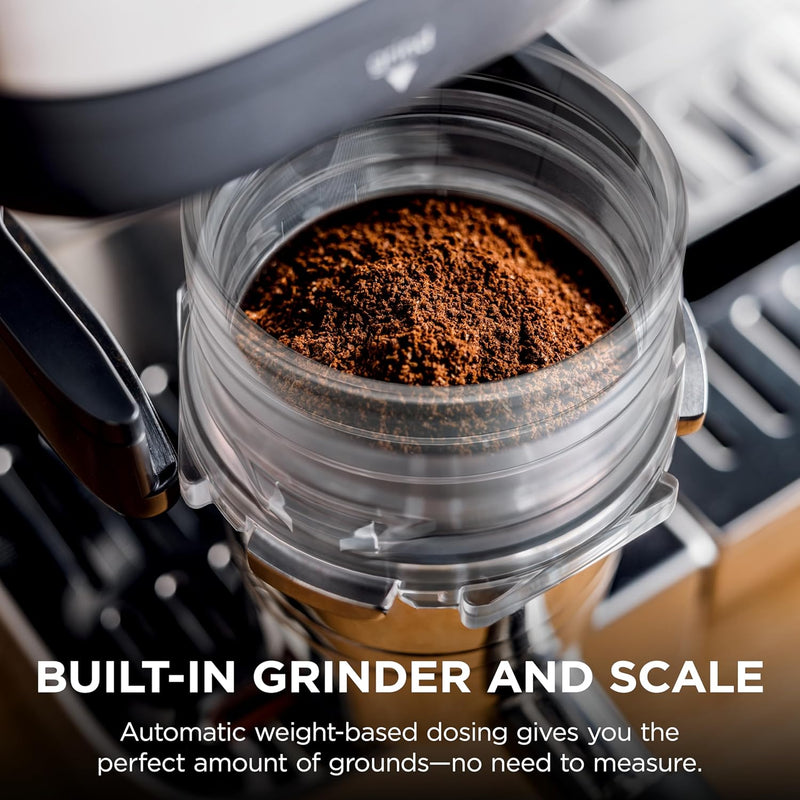 Ninja Luxe Café Premier Series ES601 Espresso Machine – 3-in-1 Coffee Maker with Grinder, Cold Brew, Barista Assist & Hands-Free Frother (Metallic Silver)-6