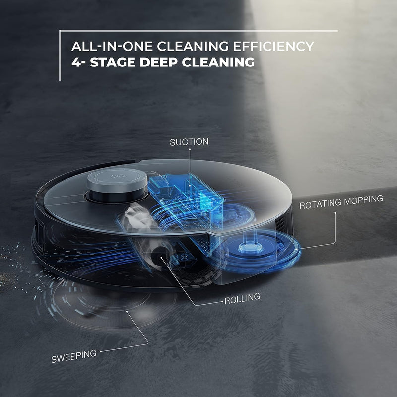 ECOVACS DEEBOT X1 OMNI Robot Vacuum Cleaner & Mop with All-in-One OMNI Station – 5000Pa Suction, AIVI™ 3D, TrueMapping 2.0, YIKO Voice Assistant-5